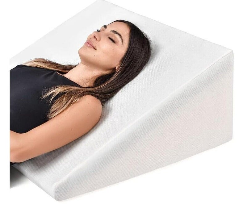 Rainbow Headboard Bed Inclined Pillow, ADULT WEDGE Pillow For Sleeping Post Surgery Bed Rest Reflux - Wedge Pillow For Leg & Knee, Gerd Hip & Lower Back Pain, Improves Circulation - Removable Zip Cover - Image 1